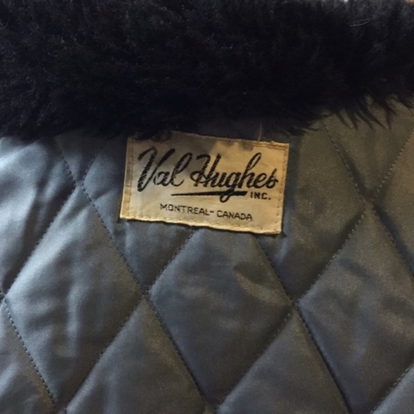 Vintage heavy lined winter jacket fur neckline - Picture 7 of 7